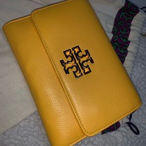 Yellow Tory Burch crossbody